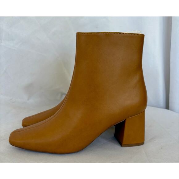 Journee Collection Women's Haylinn Block Heel Dress Booties Boots Size 9 Tan NWT - Picture 4 of 5